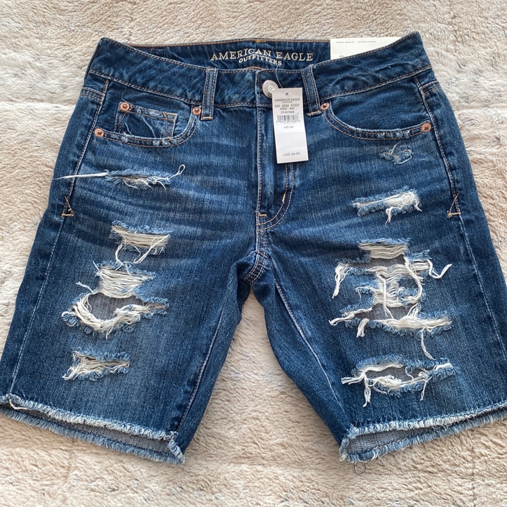 American Eagle Tomgirl Bermuda Shorts